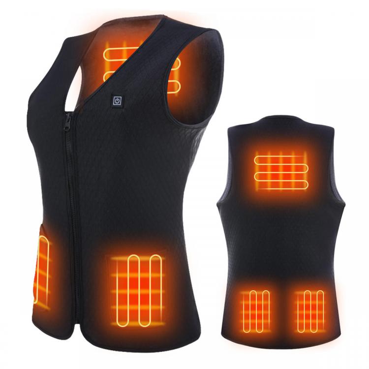 Diamond Wings Store ניסוי Men's Electric Heated Wasitcoat USB Charging Washable Warm Winter Sports Hiking Climbing Motorcycle Clothing