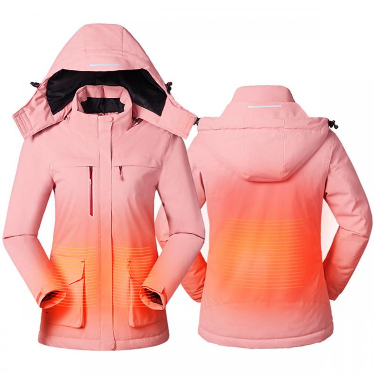 Diamond Wings Store ניסוי Women Battery Charging Electric USB Heating Coats Outdoor Winter Body Warmer Coat