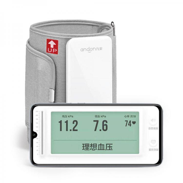 Diamond Wings Store ניסוי Andon BP5 Arm Electronic Blood Pressure Monitor USB Charging Automatic Measurement  APP Cloud Data Synchronization Home Wearable S