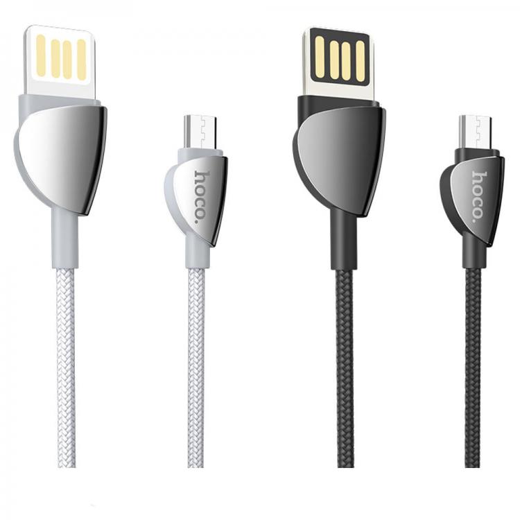 Diamond Wings Store ניסוי HOCO U62 Micro USB Data Sync Charging Cable for Tablet Smartphone 1.2M